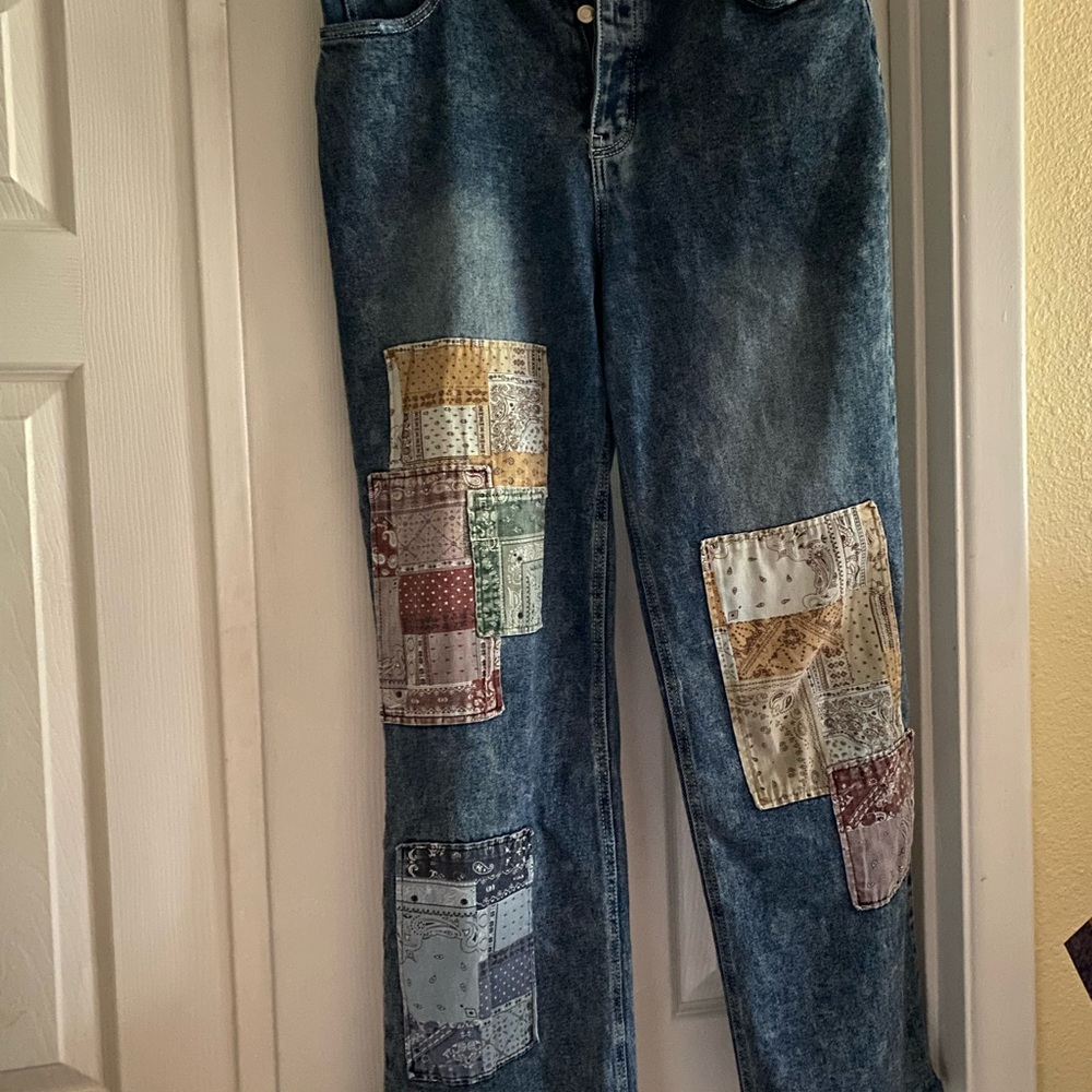 SO super high rise Blue Jeans